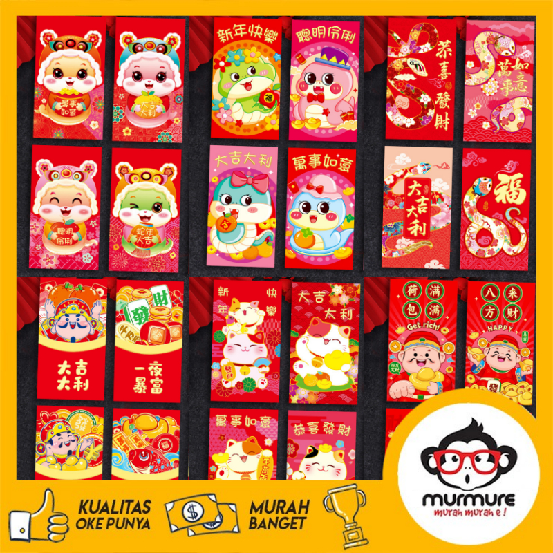 

MURMURE I ANGPAO IMLEK PANJANG SHIO ULAR 2025 HONGBAO ANGPAU TEBAL MURAH READY STOCK