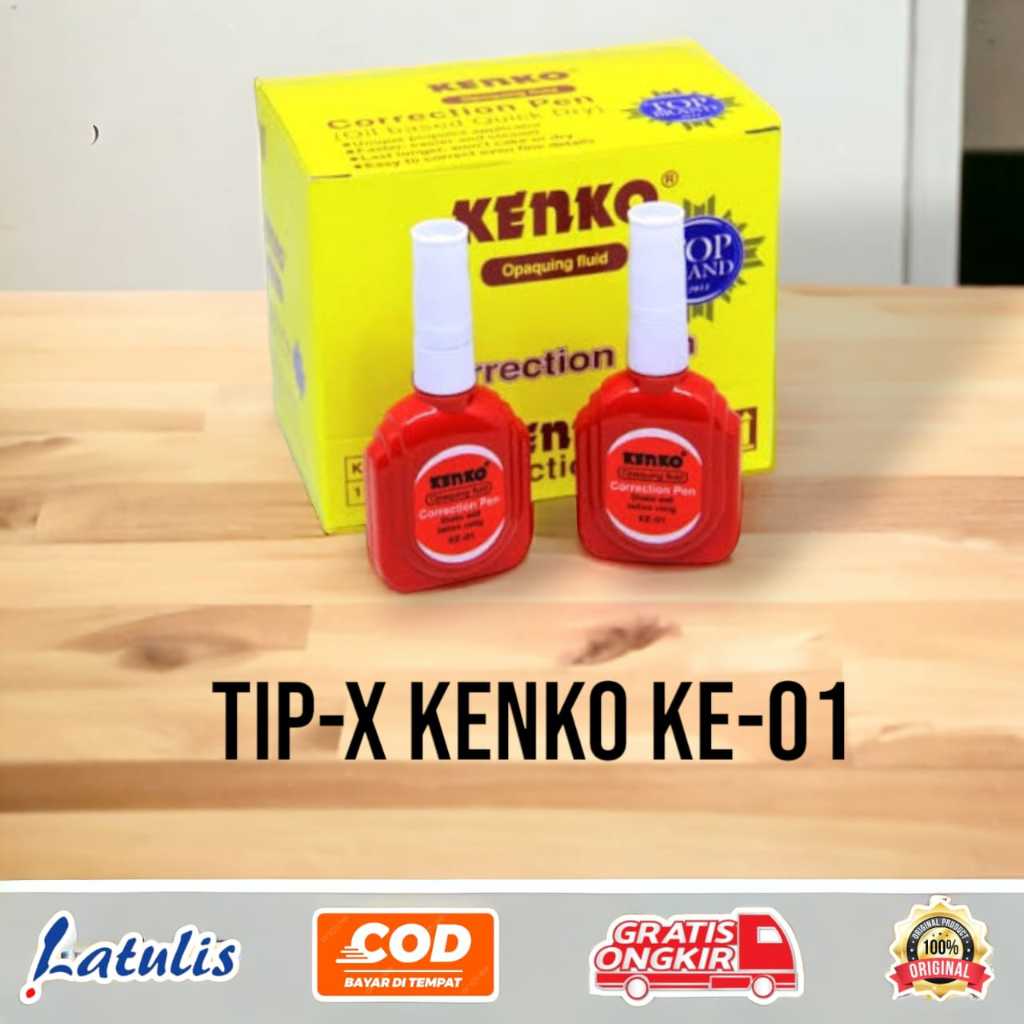 

Correction Kenko KE-01 Merah Metal Tip X Fluid Ex Cair Putih KE01