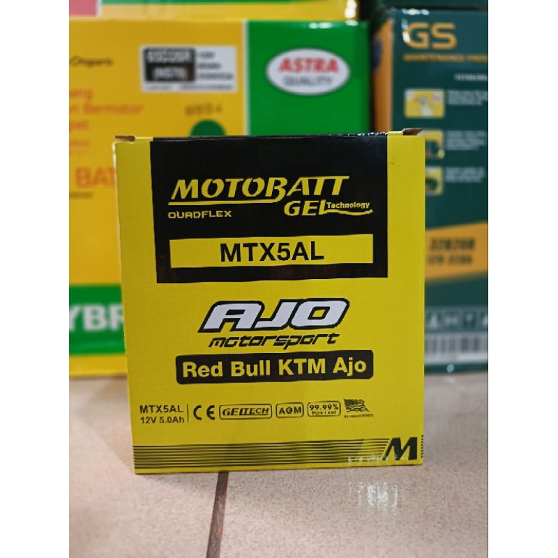 MOTOBATT MTX5AL AKI GEL ORIGINAL MOTOBATT