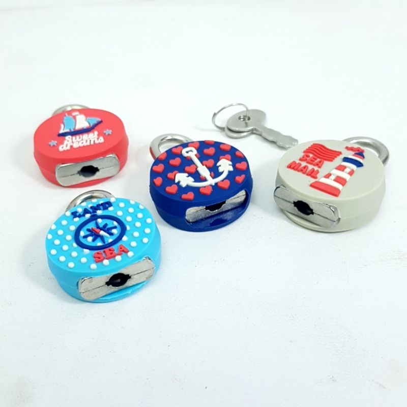 Kunci Gembok Koper Tas Motif Jangkar / Gembok Tas Motif Jangkar