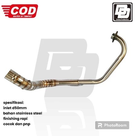 Knalpot stainless Leher Tiger Megapro Gl pro