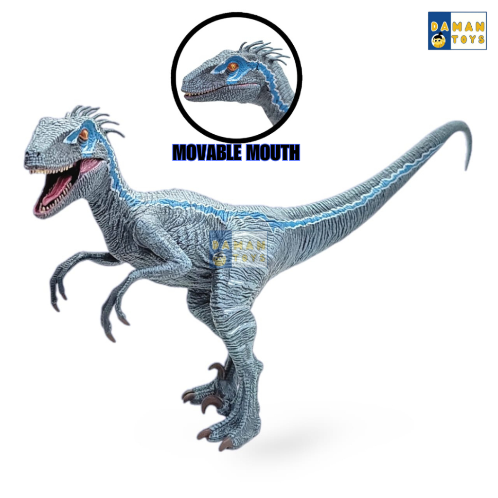URBANZENT - Figure Velociraptor Blue Dino Dinosaurus