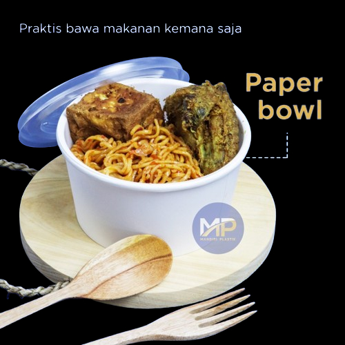 Paper Bowl 650 ml - Rice Bowl Paper 650 ml - Mangkok Kertas 650 ml