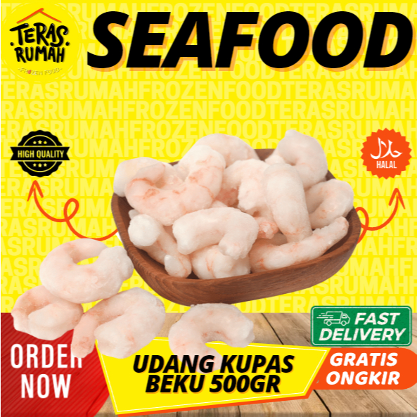 

KHUSUS INSTANT - UDANG KUPAS BEKU MENTAH / PEELED SHRIMP 500gr
