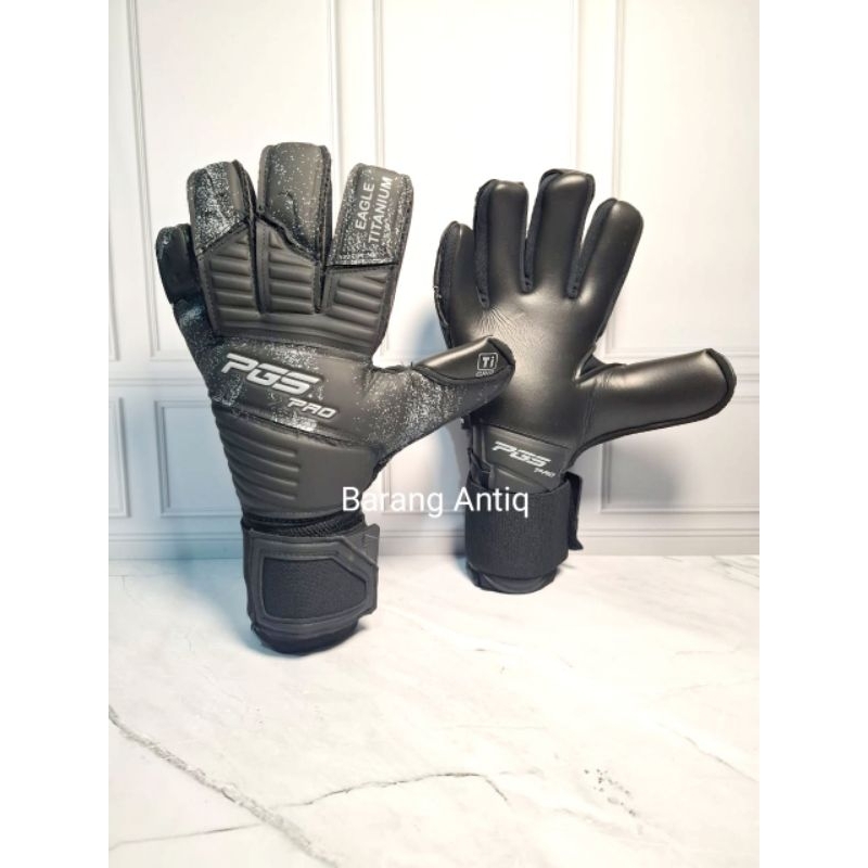 Terlaris Sarung tangan kiper PGS Titanium hitam