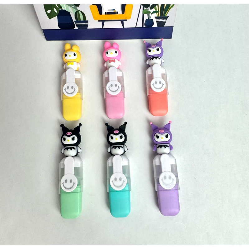 

Highlighter Sanrio, Stabilo Sanrio Mini, Stabilo Bervariasi Warna