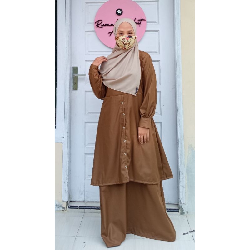 Gamis Khaki/PDH (1) | Rumah Aisha
