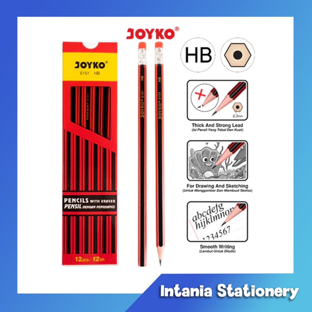 

Pencil Pensil Joyko 6151 HB 1 BOX 12 PCS
