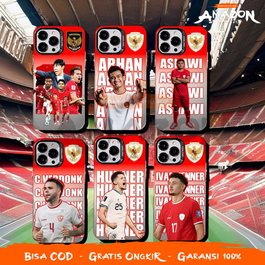 TIMNAS U 23 Premiun Hard Case SAMSUNG S20 plus S20 ultra S20 FE S21 S21 plus S21 FE S22 S22 Plus S22