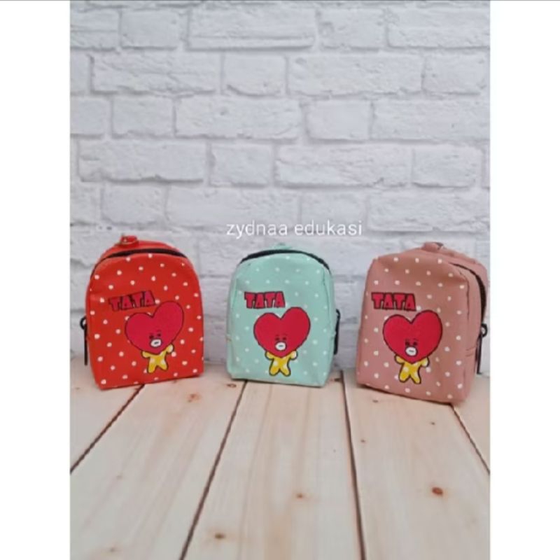 Dompet Anak/Pouch Kain/Dompet Mini Karakter Tata Bt21