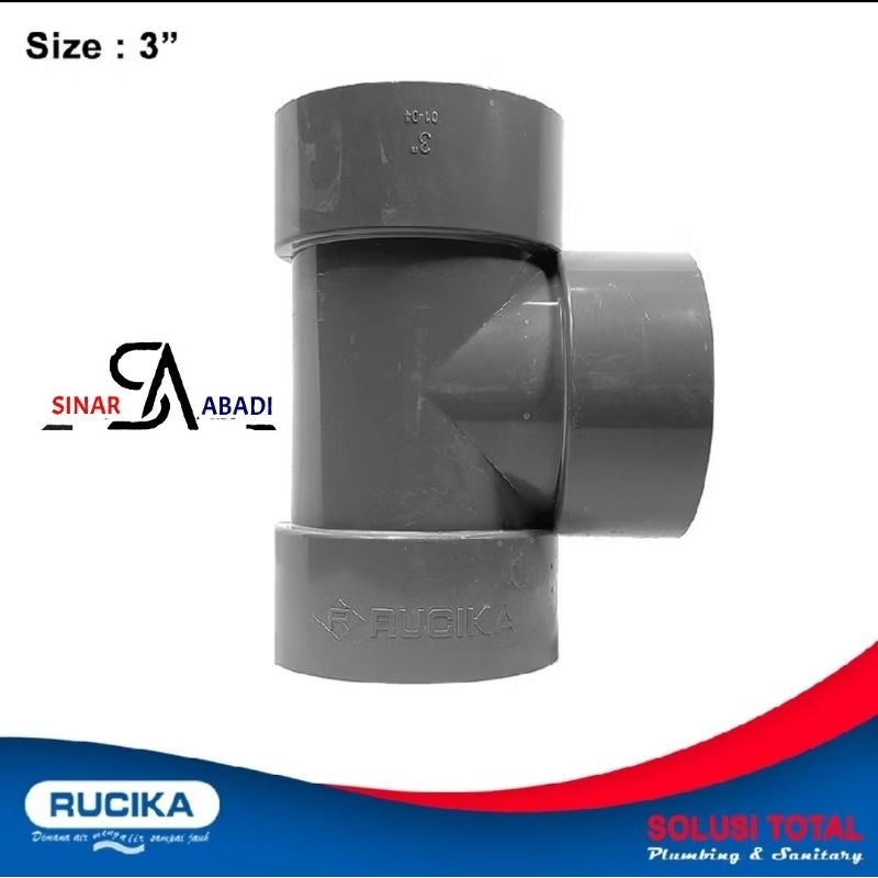 T Tee D 3" RUCIKA / Tee D 3 Inch PVC Rucika