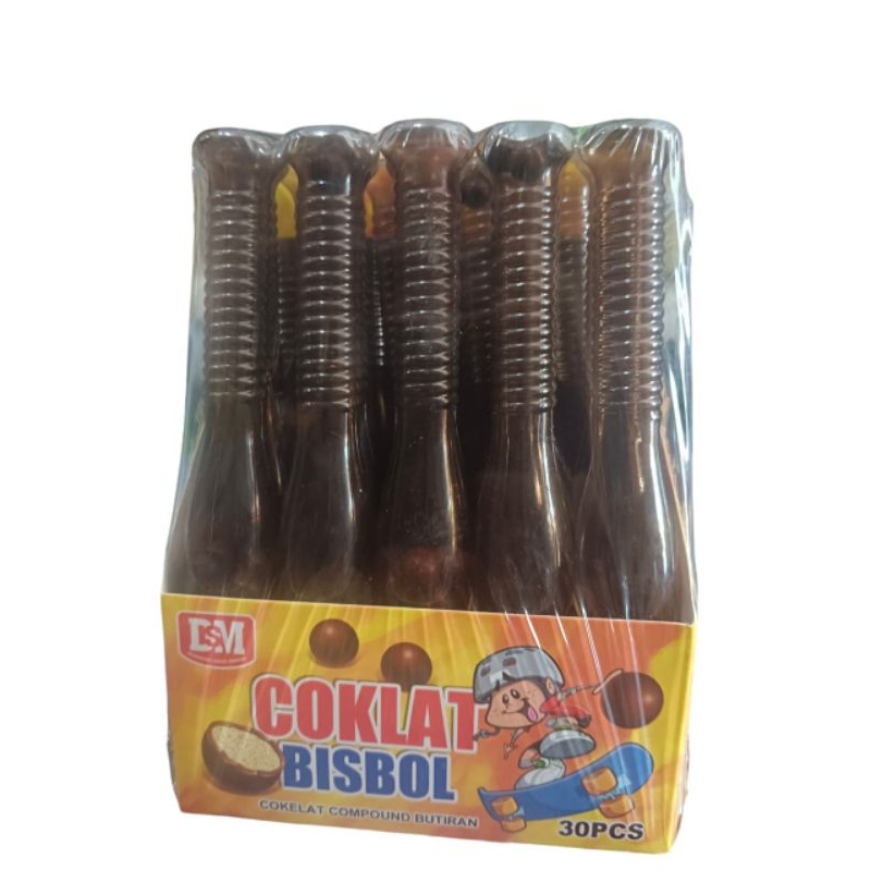 

Coklat bisbol cokelat compound butiranisi 30 pcs