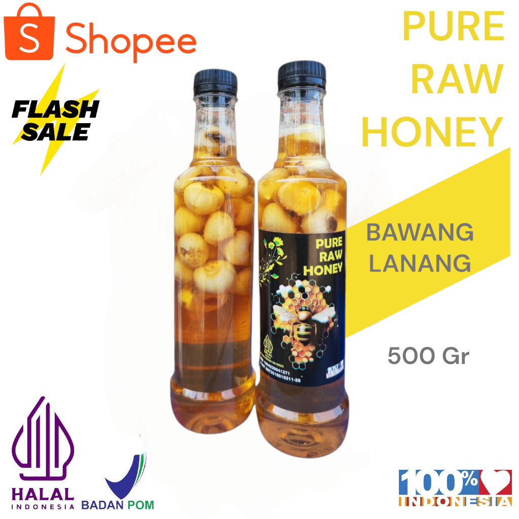 

Madu Murni Bawang Lanang Asli 500 Gr 100% Alami Pure Natural Raw Honey