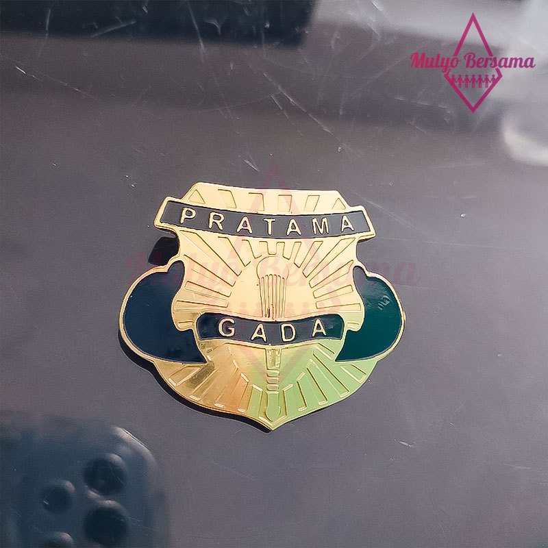 Lencana Pin Gada Pratama Securiity Lencana Atribut Satpam Pin Logo Satpam Gada Pratama - Mulyo Bersa