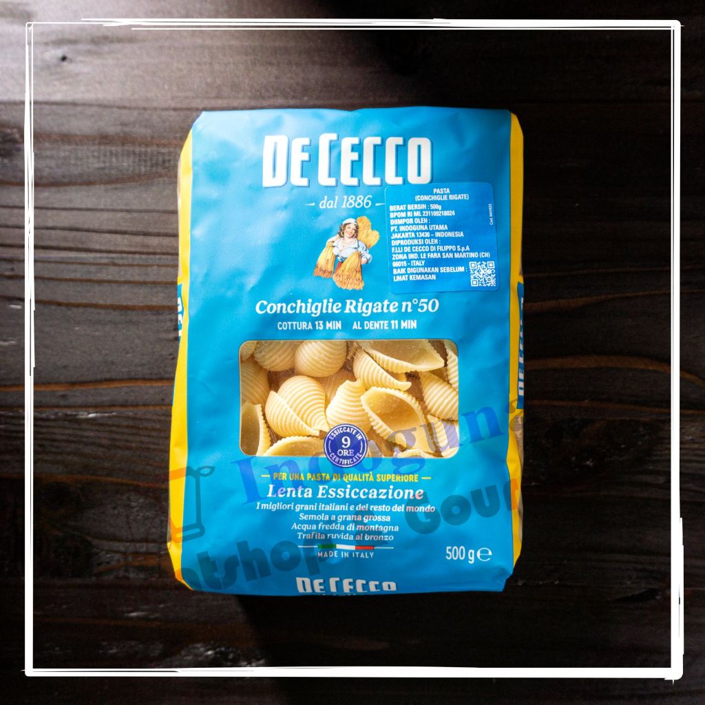 

De Cecco Dececco Pasta Conchiglie Rigate 500gr