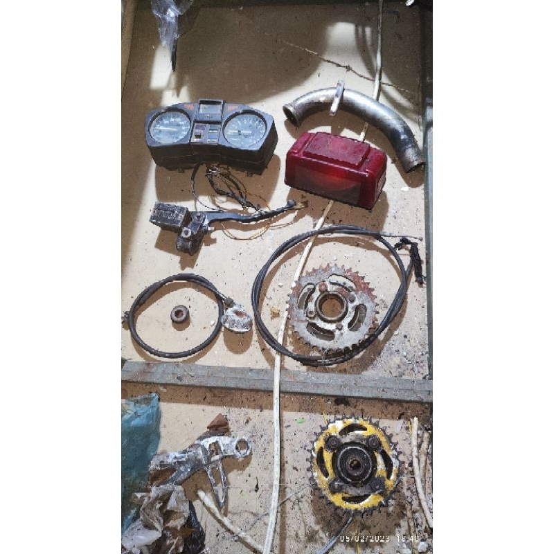 Part Ori copotan RX King 96 Kobra Speedometer Lampu Belakang Master Rem Leher Knalpot Tutup Tromol D