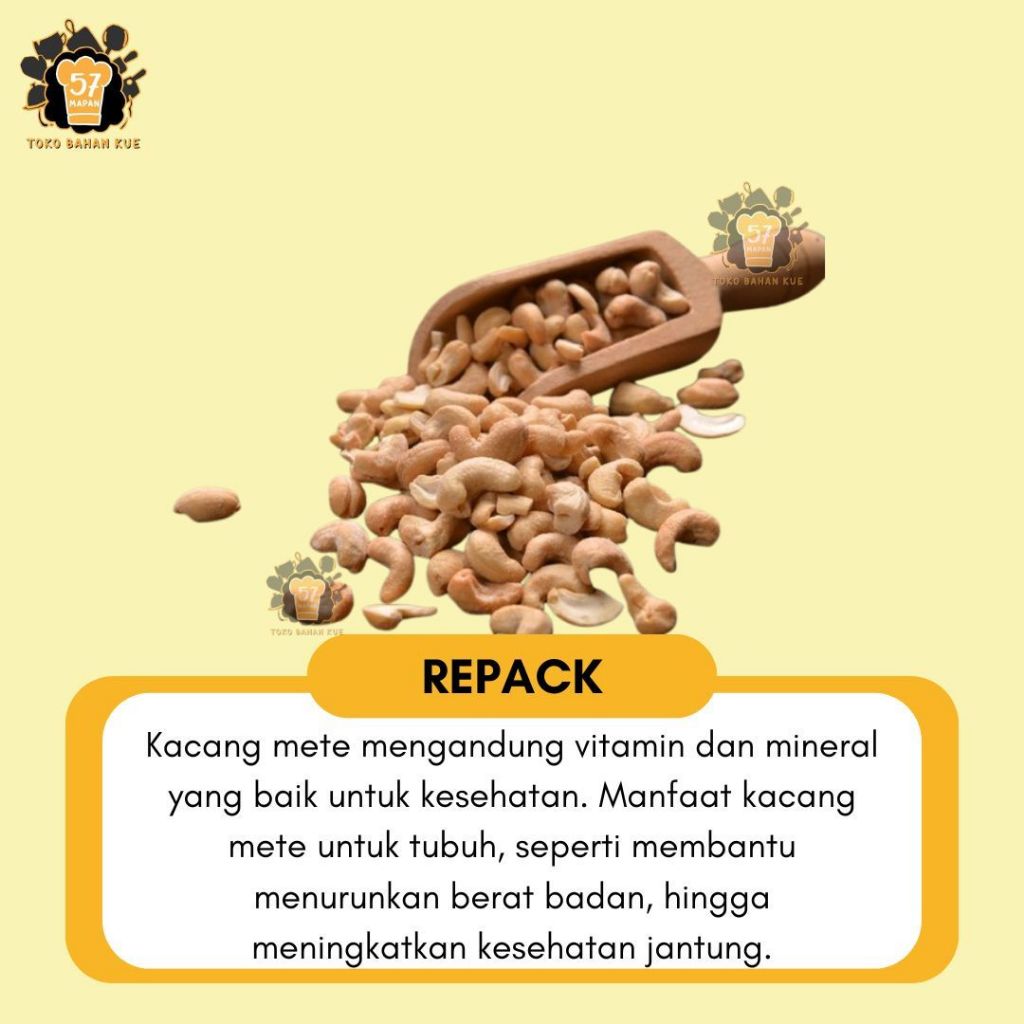 

KACANG METE MEDE MENTE REPACK / LOS / TIMBANGAN (500 GR,1 KG)