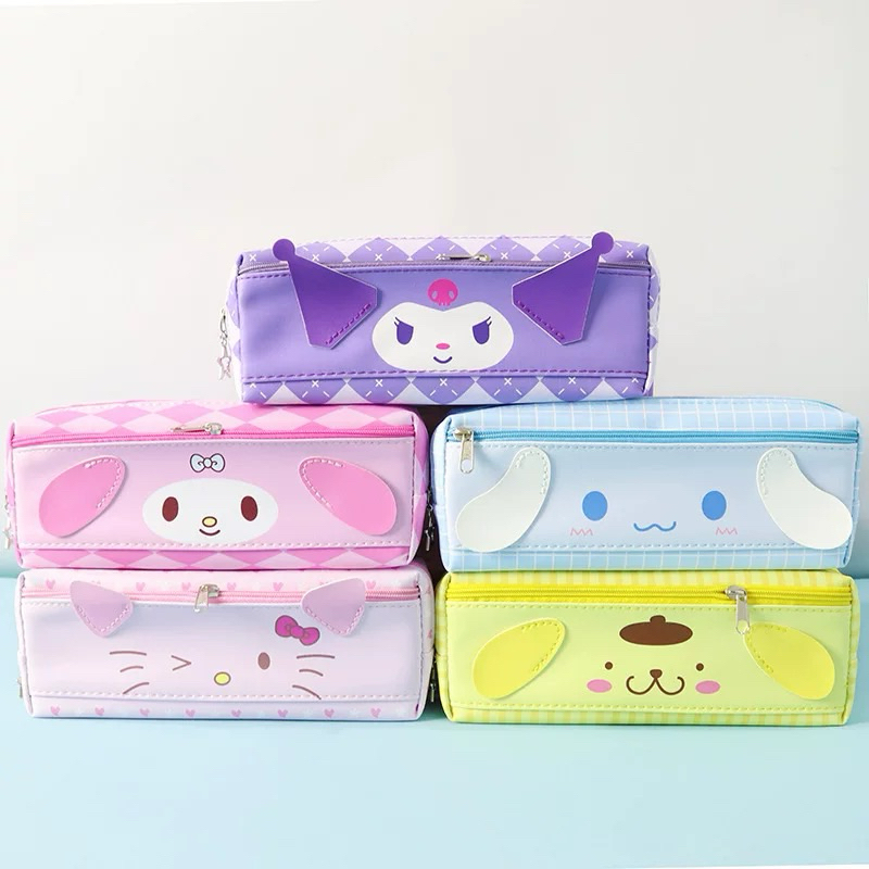 

MJ80 Pencil Case Double Layer / Kotak Pensil Sanrio Kuromi Cinnamorol / Stationery