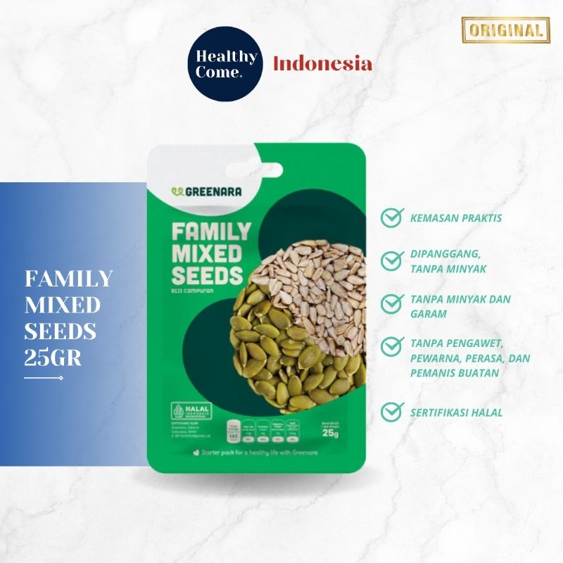 

One Serving Family Mixed Seeds 25gr / Pumpkin & Sunflower | Greenara