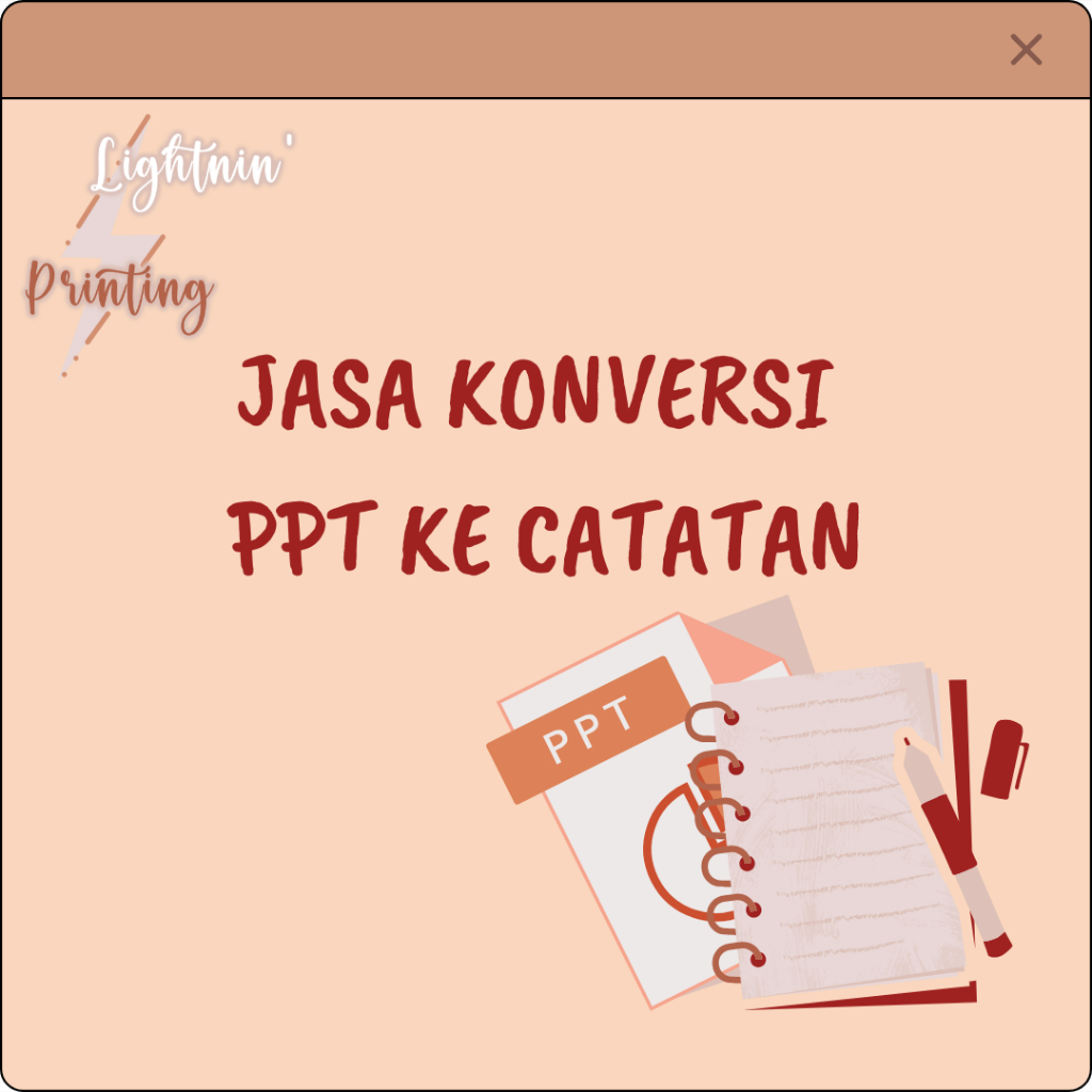 Jasa konversi PPT ke catatan digital