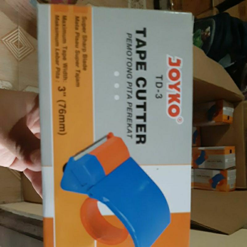 Tape Cutter / Tempat Lakban 3" TD 3 Plastik Joyko