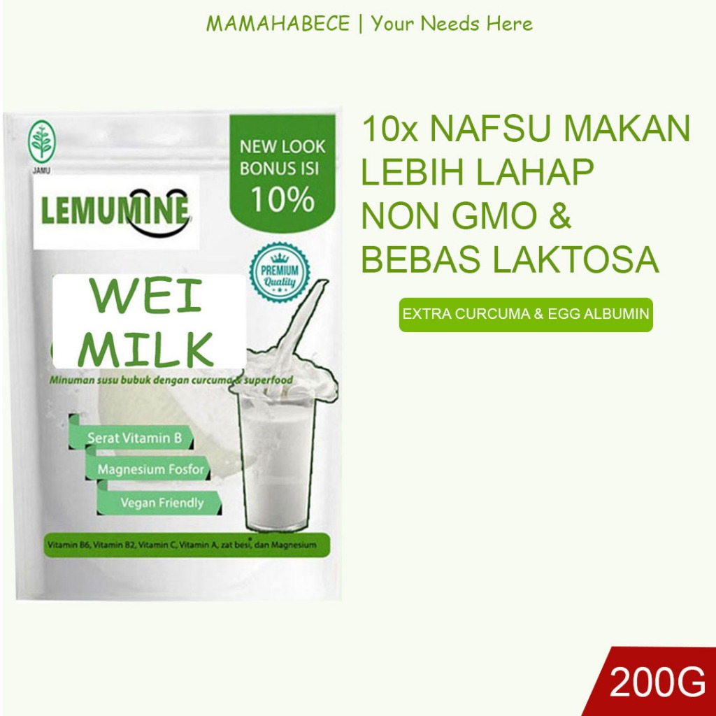 

Multivitamin Dewasa Penambah Berat Badan Vitamin Nafsu Makan Susu Penggemuk Badan Dewasa Susu Gemuk Dewasa Milk Lemumine (200G)