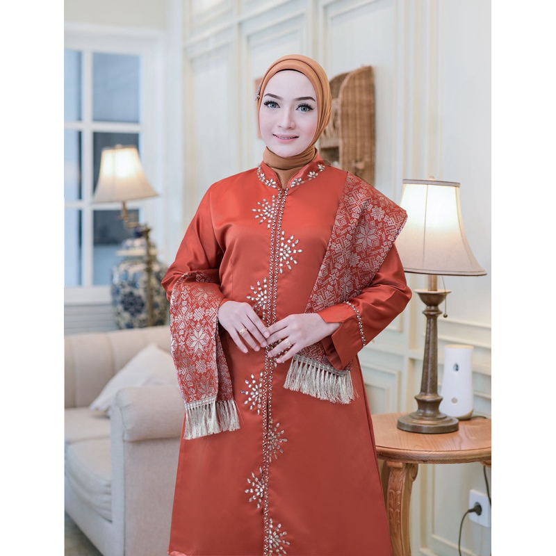 a.k/New Kebaya Kurung Payet ZZ selendang/Kebaya Baju Kurung Modern/Kebaya Melayu/kebaya ibu besan/Ke