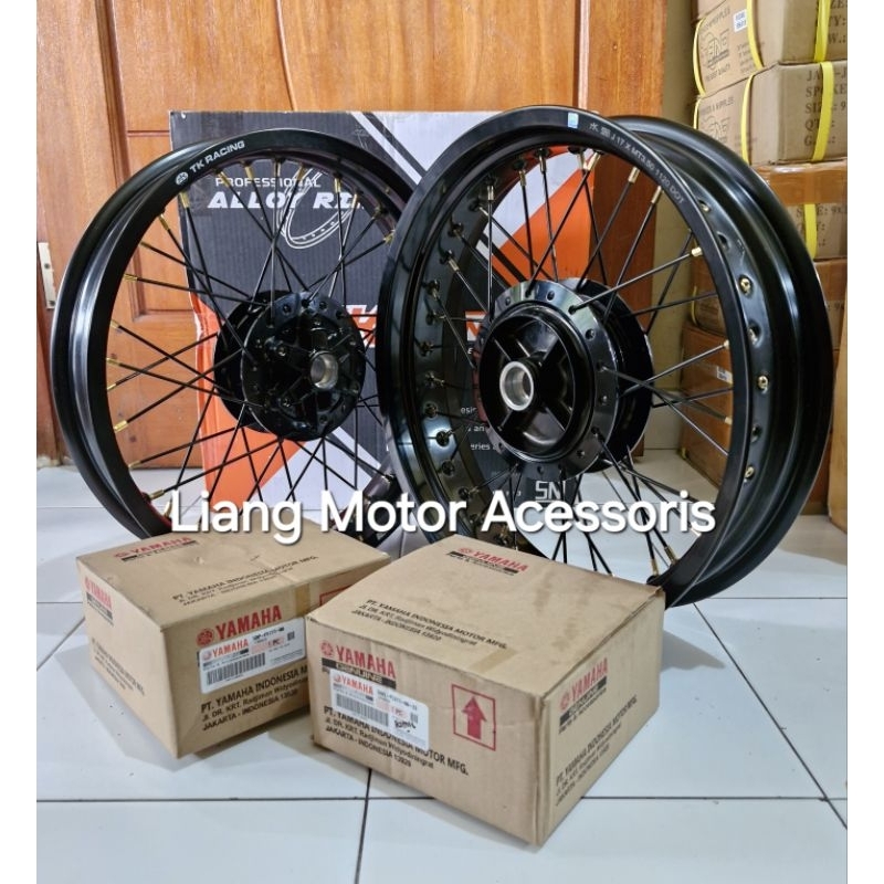 Sepaket Velg Jari2 TK Racing Ring 17 Tromol Set Original Yamaha Scorpio / Scorpio Z