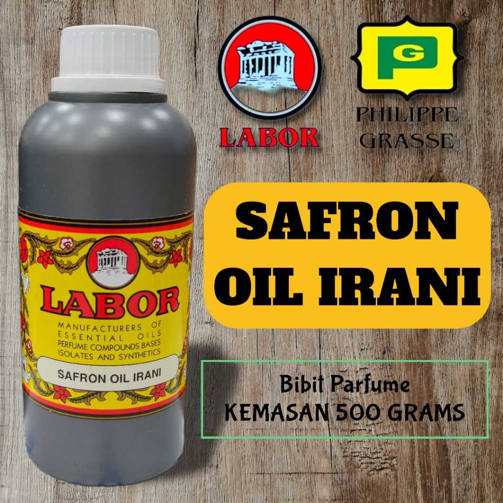 LABOR - SAFRON OIL IRANI 500 GRAM | Bibit parfum murni original pabrik - Zafaron Merah