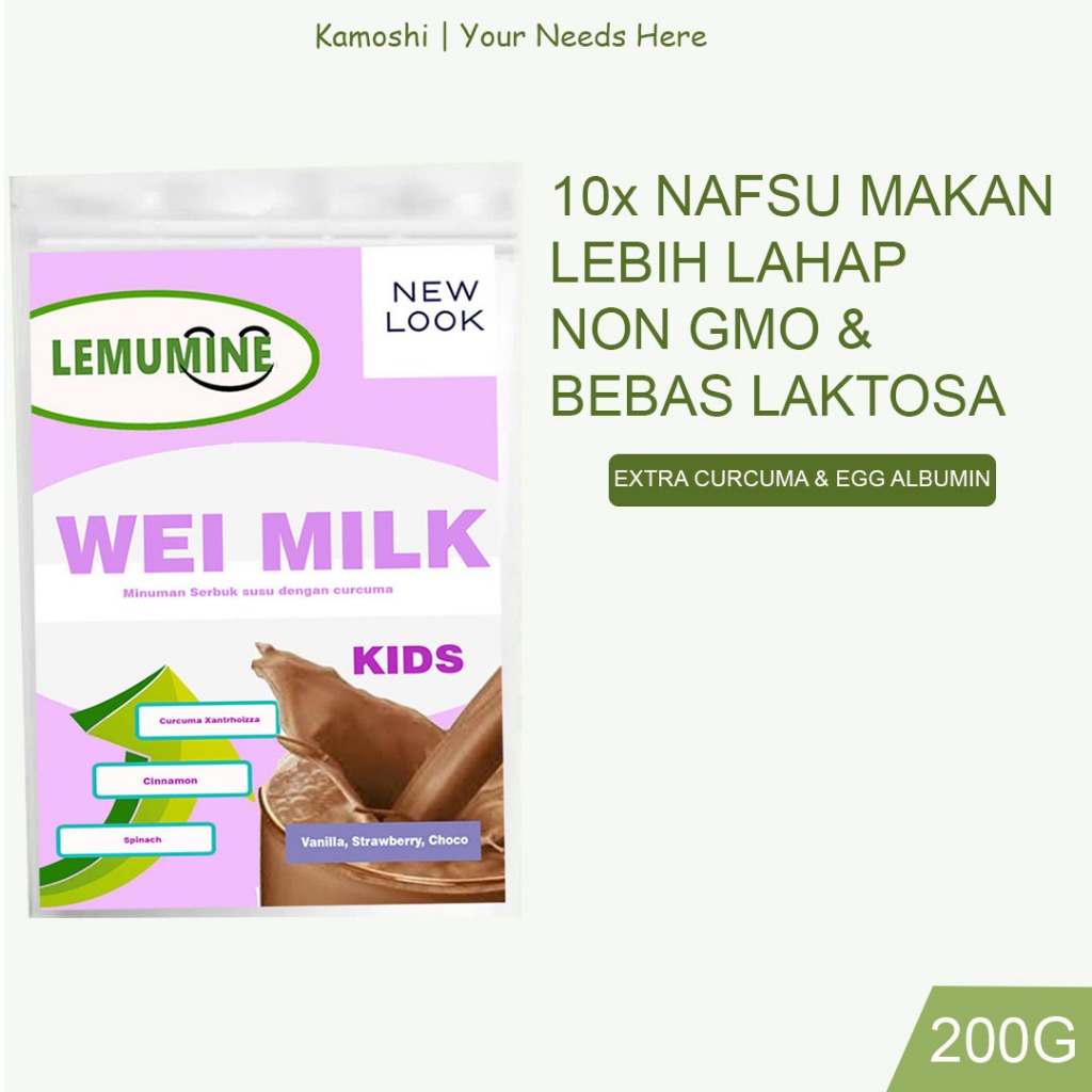 

Vitamin Anak Daya Tahan Tubuh Penambah Nafsu Makan Susu Penggemuk Badan Anak Penambah Berat Badan Anak Lemumine