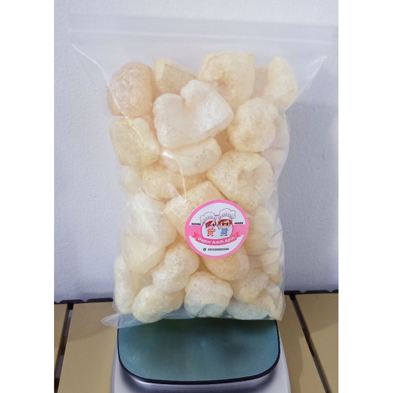 

Kerupuk kulit premium (berat bersih 100 gram)