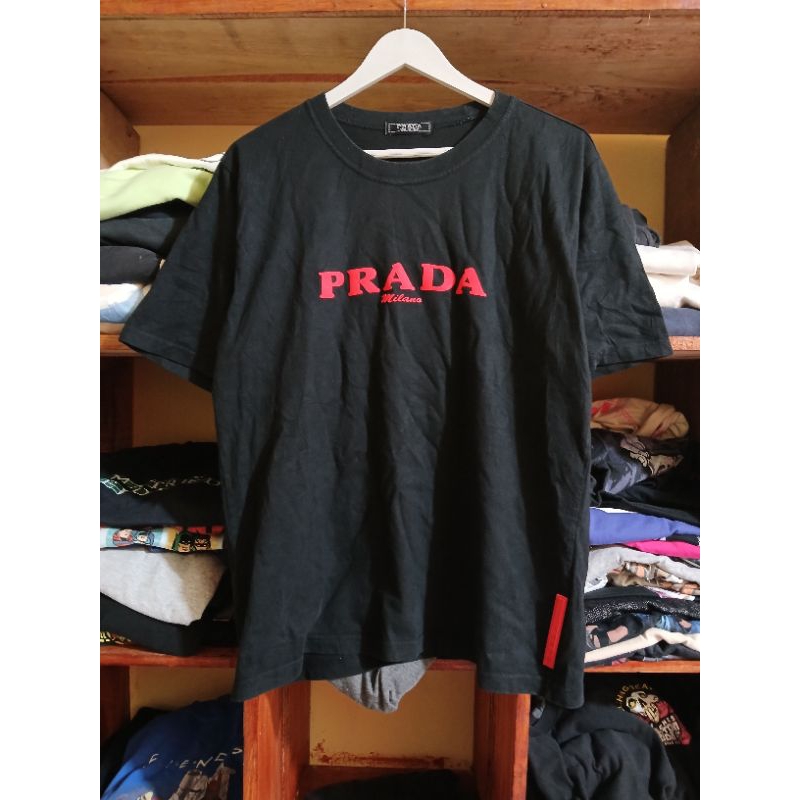 Kaos Vintage Prada Milano Puff Print - M