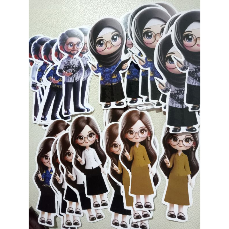 (1PCS) TOPPER GURU // TOPPER BUKET// TOPPER HARI GURU// FOTO GURU// TOPPER KUE// FOTO UNTUK BUKET BU