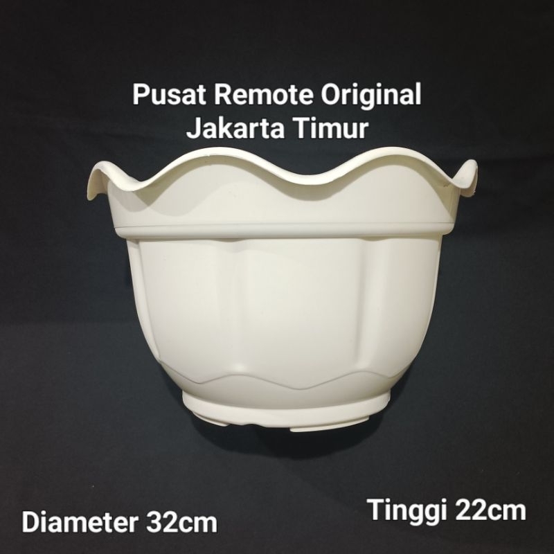 POT TANAMAN BUNGA POT PLASTIK MERCURY 32CM POT PLASTIK DIAMETER 32CM