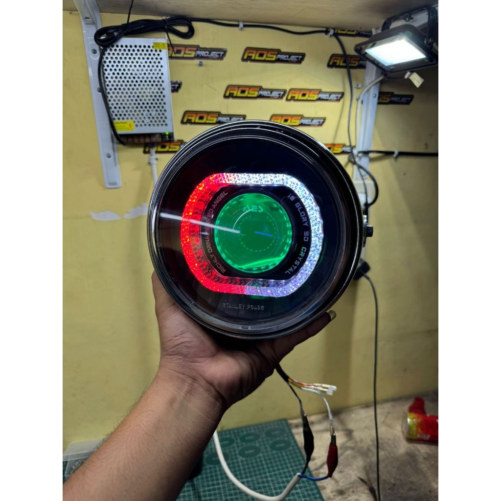LAMPU BILED NINJA SS AES TURBO SHROUD RGB CRISTAL