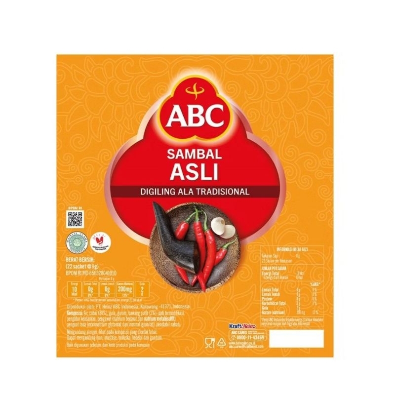 

AGATHA OLSHOP - ABC SAMBAL ASLI RENCENG 10 X 15 GRAM