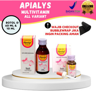 APIALYS MULTIVITAMIN PENAMBAH NAFSU MAKAN/ SIRUP  100 ML/ DROP 10 ML