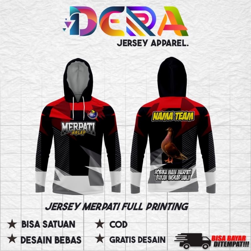 Jersey Merpati Balap Bertopi Costum Desain