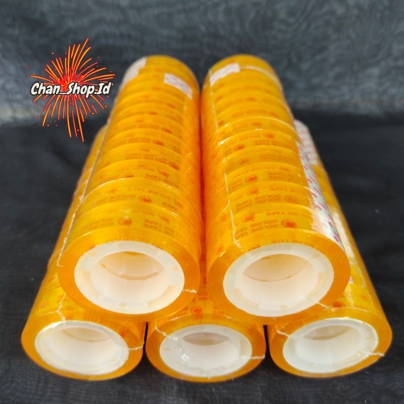 

Lakban / Solasi / Selotip Kecil Bening Isi 12 pcs
