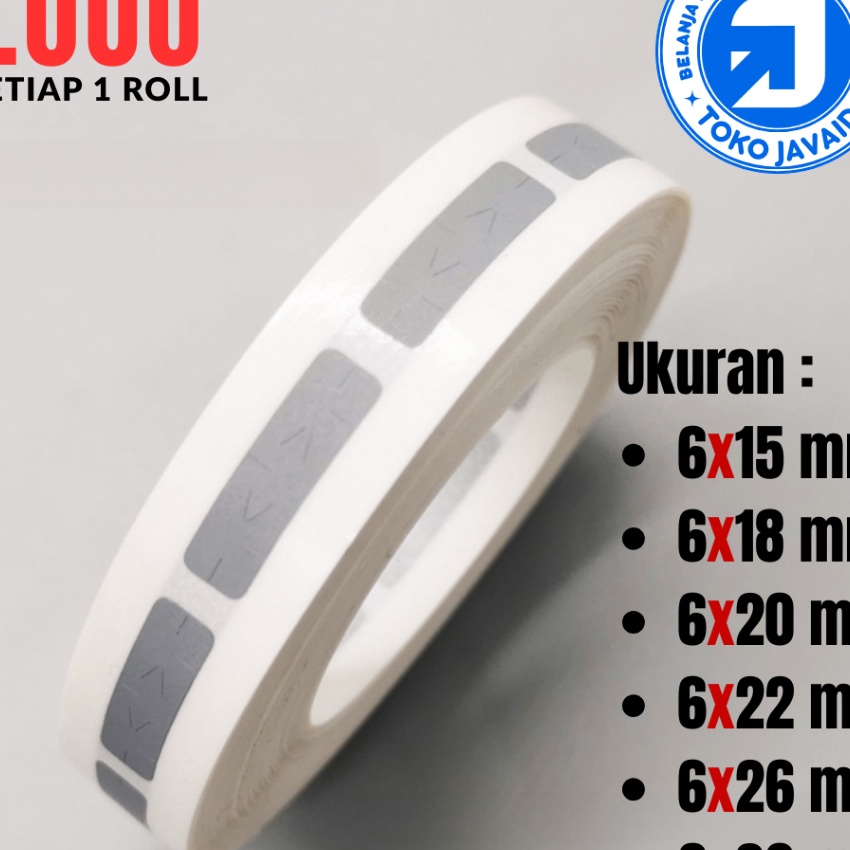

KI3 JAVAID Label Gosok Stiker Gosok Penutup Sticker Undian Roll 1pcs 6mm