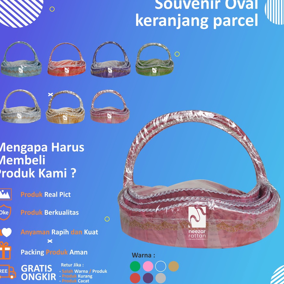 

DISKON LUAR BIASA Souvenir Kotak keranjang parcel hantaran seserahan pengantin lamaran bulat