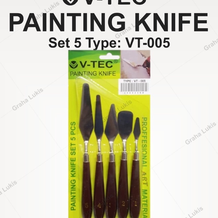 

Tawaran VTec Painting Knives Set 5 Pisau Palet VT5 VTec Painting Knives