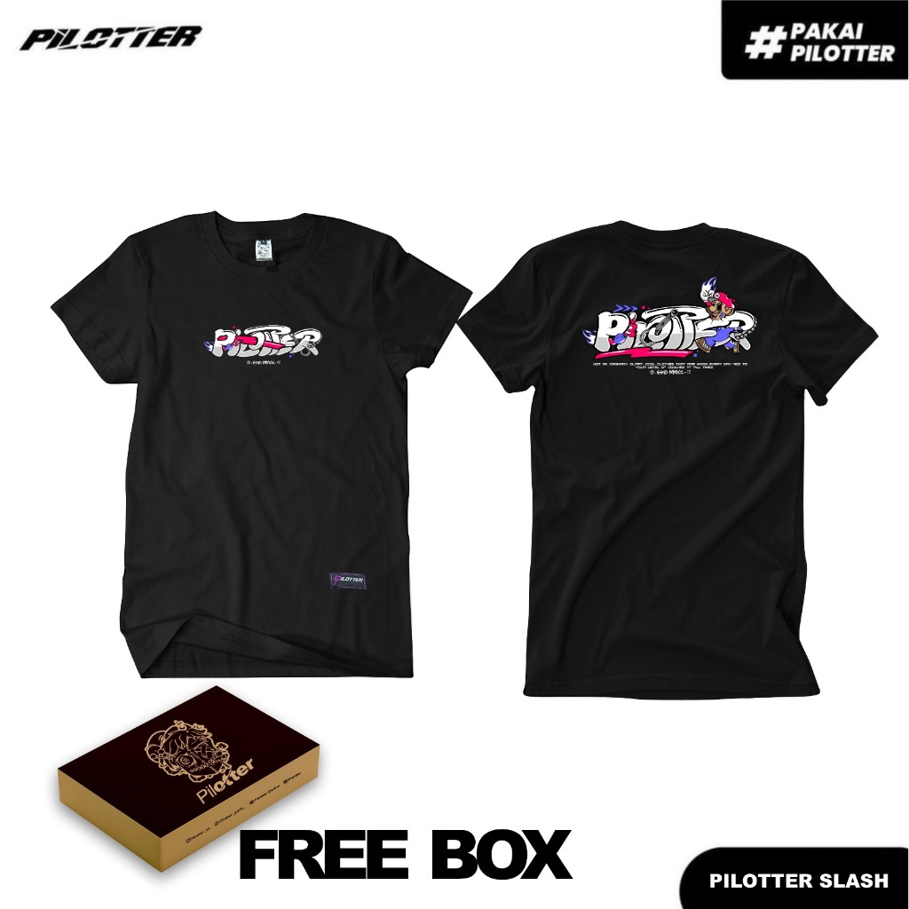 KAOS PILOTTER MINIMARIO ORIGINAL FREE BOX KAOS PILOTTER FREE STIKER