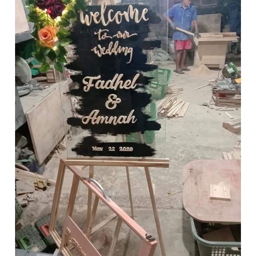 

HJ6 Wooden easel 12 cmStanding tripod kayustand lukis