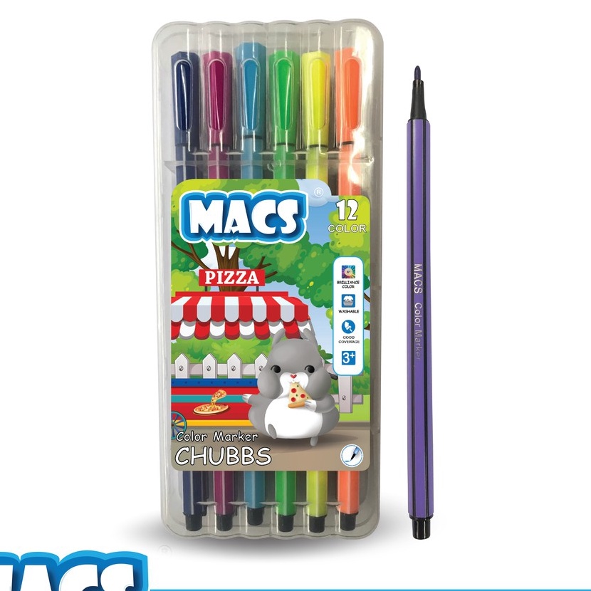 

Terlaris MACS Color Marker 12 Warna Spidol Tipis