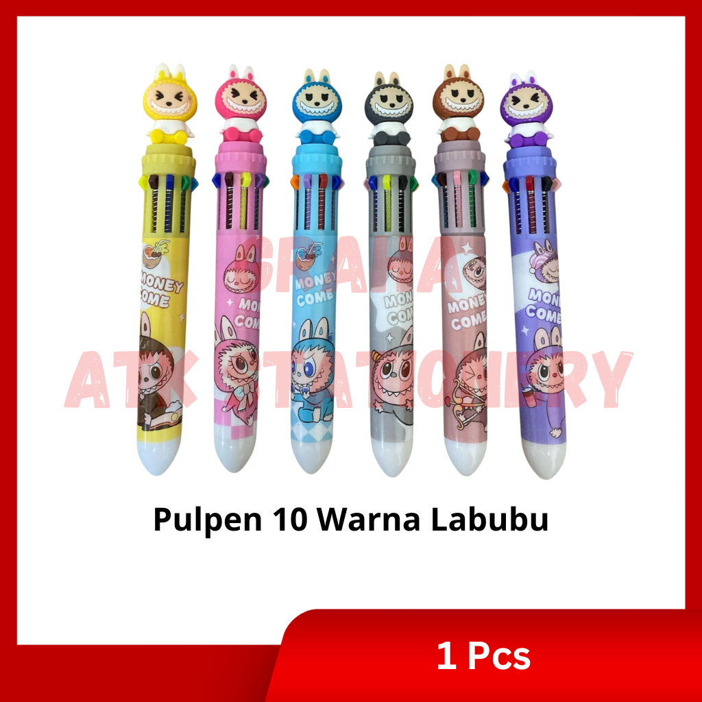 

[1 Pcs] Pulpen 10 Warna Labubu / Gel Pen 10 Warna Labubu