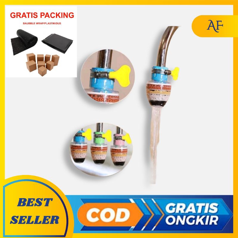 ✅filter kran air 4 lapis saringan kran air filter saringan air keran
