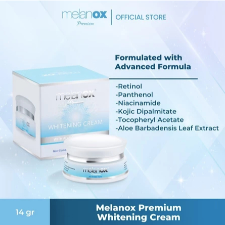 Melanox Premium Whitening Cream 14g Flek Hitam Cream