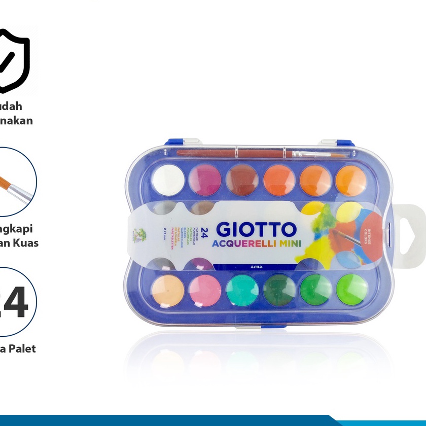 

KF7 Giotto Cat Air M 23 Mm 24 Warna Acquerelli M Watercolor Dengan Kuas Lyr3526