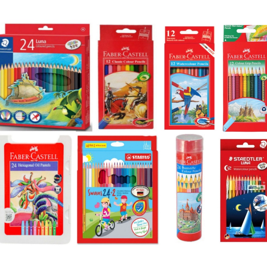 

FG2 Pensil Warna Staedtler Luna Faber Castell Stabilo